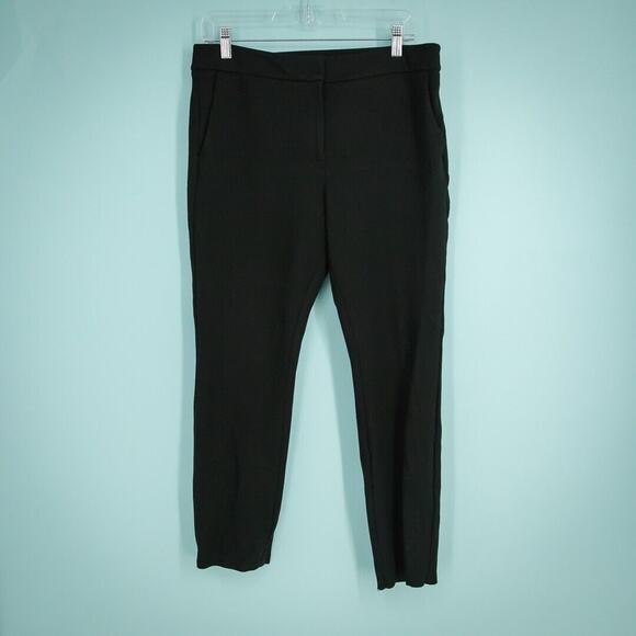 Boden Size 10 Black Ponte Knit Hampshire Straight Leg Stretch Viscose Pants - Picture 1 of 7